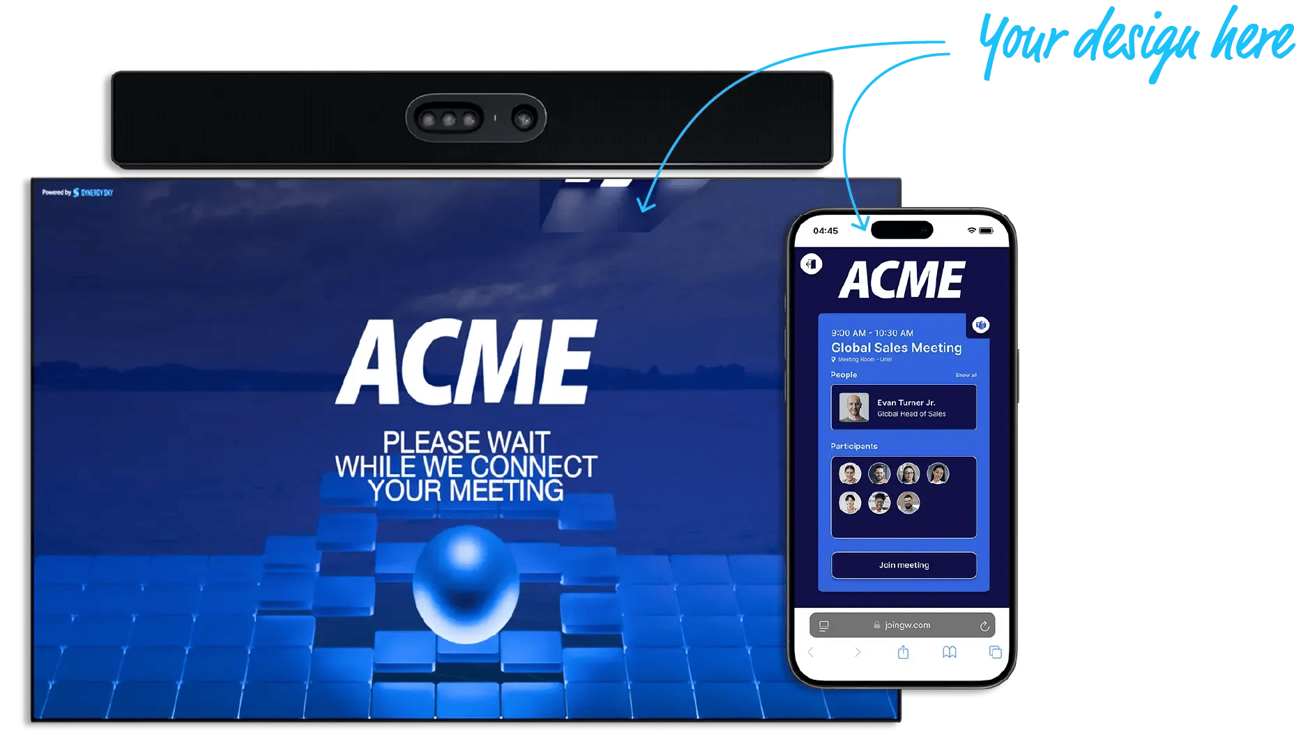 ACME Waiting Screen and Phone Render 5