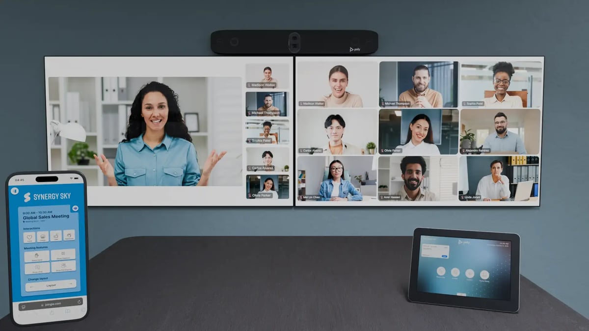 Poly Dual Screen Speaker View