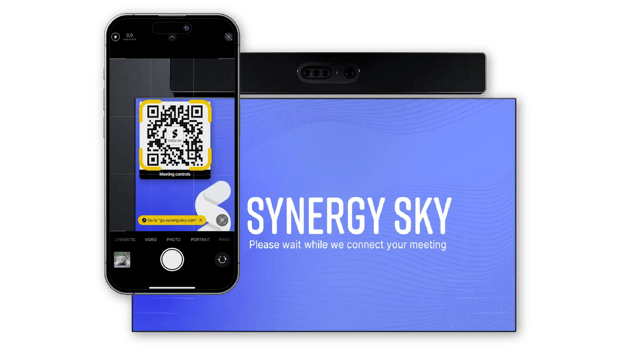 Synergy SKY Waiting Screen Scan QR