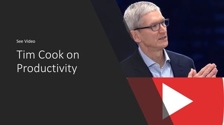 Tim Cook on Productivity