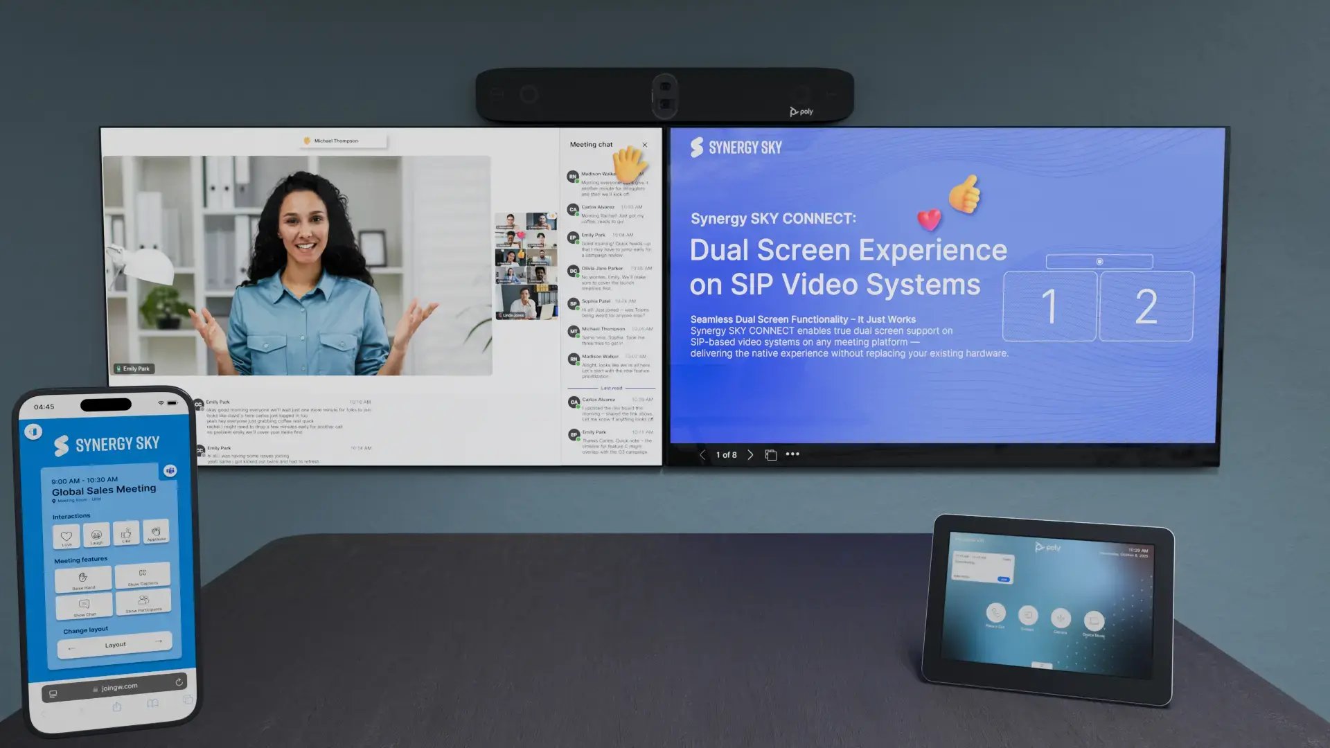 poly dual screen all features