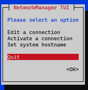 NetworkManager TUI 7
